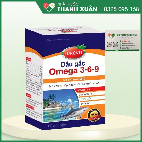 Dầu gấc Omega 3-6-9 - Giúp cung cấp các chất chống oxi hóa, hỗ trợ giảm cholesterol trong máu